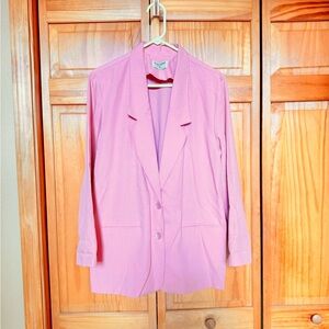 Alfred Dunner Pink Lavender Blazer